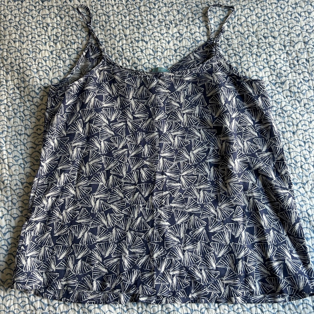 Joules English Luxury Brand button front tank top - Linen blend